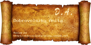 Dobrovolszky Anita névjegykártya